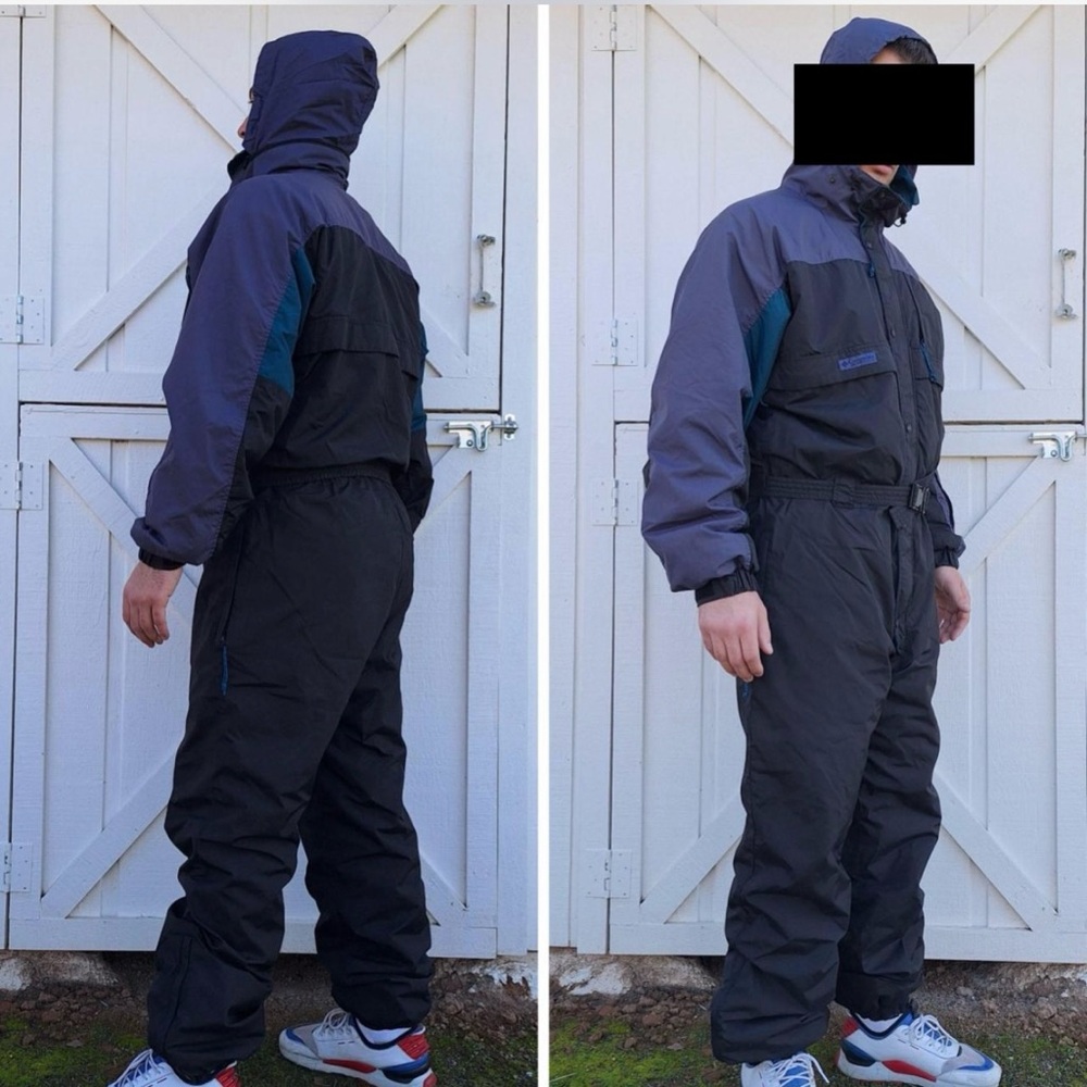 Vintages 90s Columbia Snowboarding Ski Suit Snowsuit One Piece Mens